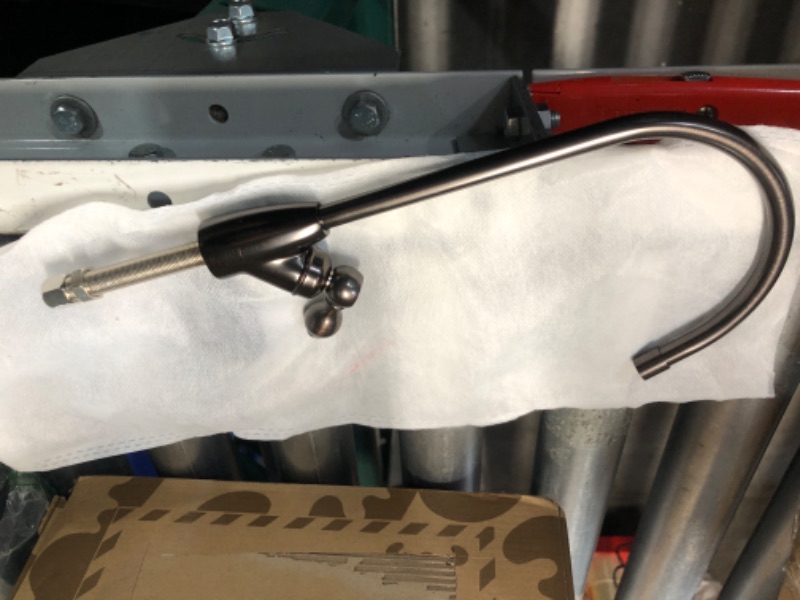Photo 1 of (PARTIAL SET) (FAIR) Aquasana Under Sink Water Filter System - Reduces PFAS, Lead, & Chlorine in Drinking Water - Under Counter Claryum Filtration for Kitchen - 2-Stage - Oil-Rubbed Bronze Faucet - AQ-5200.62