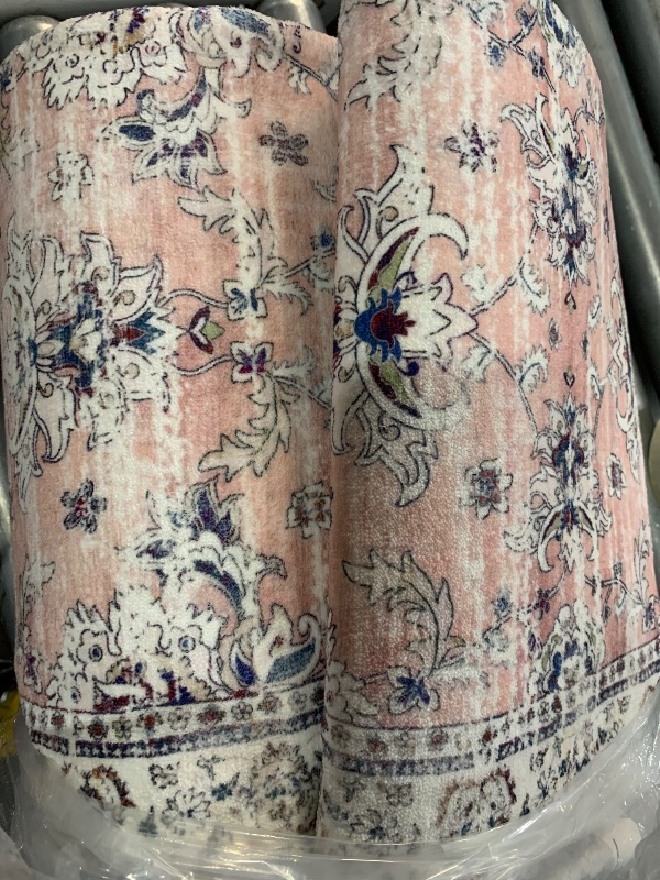 Photo 1 of (used item) (see all images) Ileading Hallway Runner Rug 2x10 Vintage Boho Floral Non Slip Longer Kitchen Floor Mat 