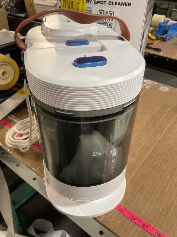 Photo 1 of ***(NO RETURNS OR REFUNDS/ FOR PARTS ONLY/ NON FUNCTIONAL)***
WURESE Portable Carpet Cleaner Machine, Carpet Shampooer, 15Kpa Upholstery Cleaner with 3 Tools, 54oz Large Water Tank, 16.4ft Power Cord, Spot and Stain Deep Cleaner for Rug, Couches, Car, Blu