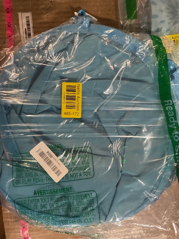 Photo 1 of (USED/FAIR) (UNTESTED) (BAGGED) Sloosh Pool Floats with Canopy Adult,XL Inflatable Pool Lounge Chairs with Cup Holders,Floating Chair for Adults,Inflatable Floaties with Headrest for Party Beach Summer Water Fun,Blue