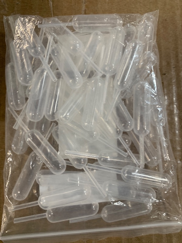 Photo 1 of [Strip Style] Vabiooth 50Pcs 4mL Cupcakes Disposable Plastic Transfer Pipettes Liquid Dropper for Chocolate or Strawberries Cupcakes, Ice Cream, Mini Cakes, Waffles, Children's Painting