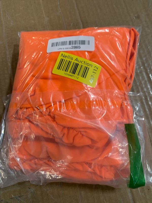 Photo 1 of BEAGIMEG Women's Sexy Ruched Sleeveless Deep V Elegant Cocktail Evening Party Maxi Dress Orange MEDIUM