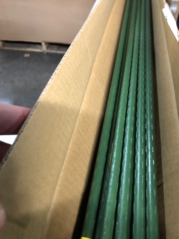 Photo 1 of (PARTIAL SET) PROWORX 36 Inch 3 Ft Plant Support Garden Stakes 25 PCS, Sturdy Steel Plastic Coated Sticks for Outdoor Growing Climbing, Tomato, Trees, Cucumber, Beans