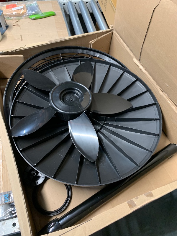 Photo 1 of (PARTS) (NOT A COMPLETE SET) Lasko Pedestal Fan, Oscillating Fan for Bedroom with Adjustable Height and 3 Cooling Speeds, Portable, 18", Black