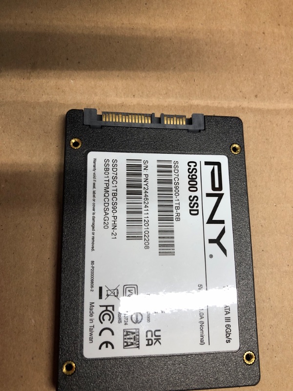 Photo 1 of PNY CS900 1TB 3D NAND 2.5" SATA III Internal Solid State Drive (SSD) - (SSD7CS900-2TB-RB)
