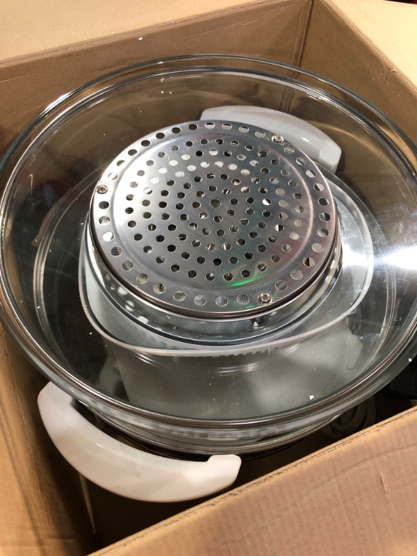 Photo 1 of (see all images) NutriChef PKAIRFR48.5 Air Fryer, Infrared Convection, Halogen Oven Countertop, Cooking, Stainless Steel, 13 Quart 1200W