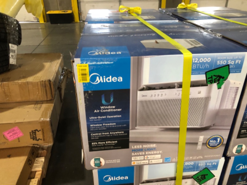 Photo 1 of ***factory sealed *** Midea 12,000 BTU U Shaped Smart Inverter Window Air Conditioner, Cools up to 550 Sq. Ft.,Ultra Quiet with Open Window Flexibility, Works with Alexa/Google Assistant, 35% Energy Savings, Remote Control