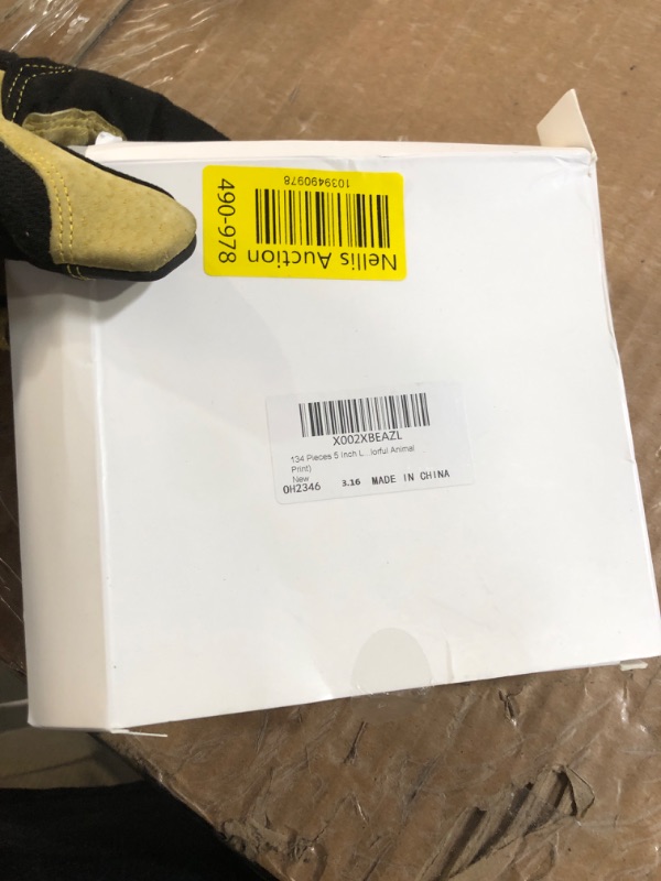 Photo 1 of Tenare 134 Pcs Colorful Bulletin Board Letters 5 Inch Letter Cutouts Spring Bulletin Board Decoration Alphabet Numbers Punctuation Combo for Classroom Chalkboard(Colorful Animal Print)