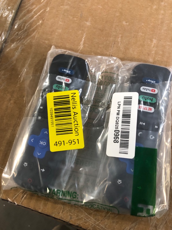 Photo 1 of (Pack of 2) Replacement-Remote-Control for Roku-TV,Compatible for TCL Roku/Hisense Roku/Onn Roku/Philips Roku Smart TVs(Not for Roku Stick and Box)