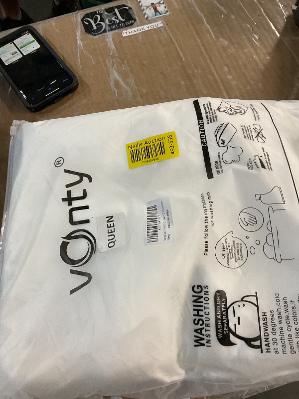 Photo 1 of Vonty Satin Sheets Queen Size Silky Soft Satin Bed Sheets Ivory White Sheet Set, 1 Deep Pocket Fitted Sheet + 1 Flat Sheet + 2 Pillowcases