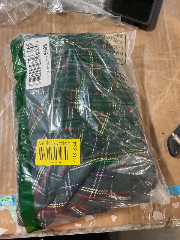 Photo 1 of (SMALL) (BAGGED) Allegra K Overall Dress for Women's Tartan Plaid Pinafore Suspender Skirt Small Green