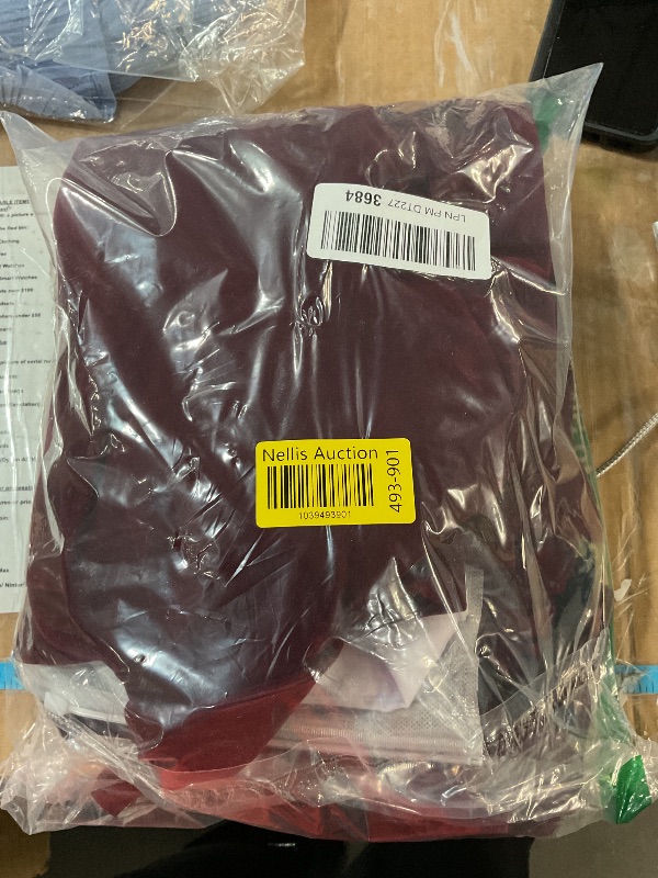 Photo 1 of ***(HEAVILY USED/ MISSING BUTTON)***
Suits for Kids Boy Velvet Suit 5 Pieces Outfit Set Formal Tuxedo Slim Dresswear Burgundy Size 8
