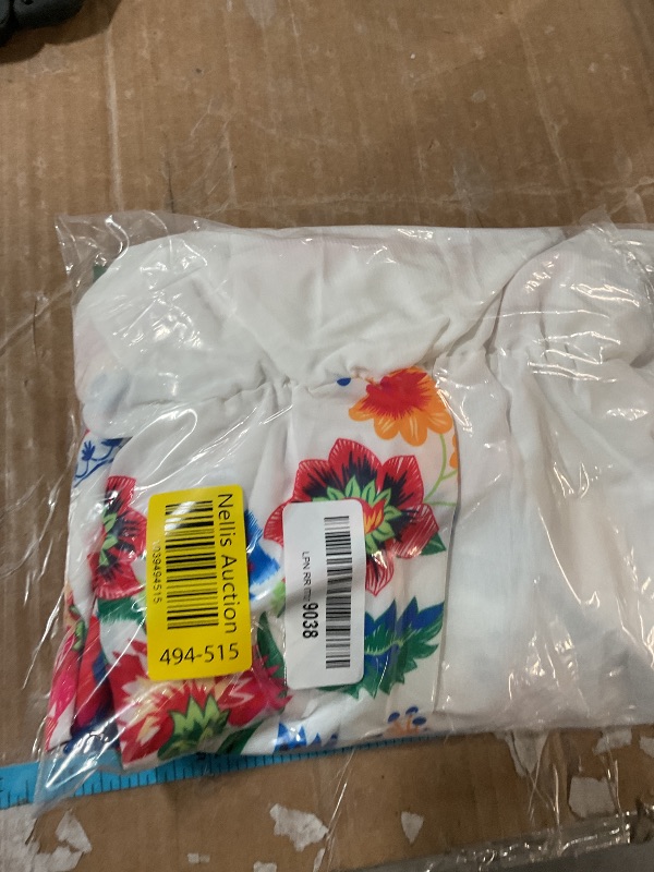 Photo 1 of ACOSAP Women's Mexican Dress Summer Floral Print Off The Shoulder Sleeveless Beach Long Maxi Dress size large