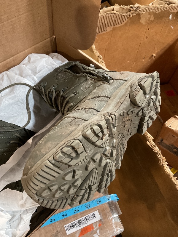 Photo 1 of Merrell Men's Moab 3 Tactical 8" Zip Waterproof Military Boot, Dark Olive, 10.5