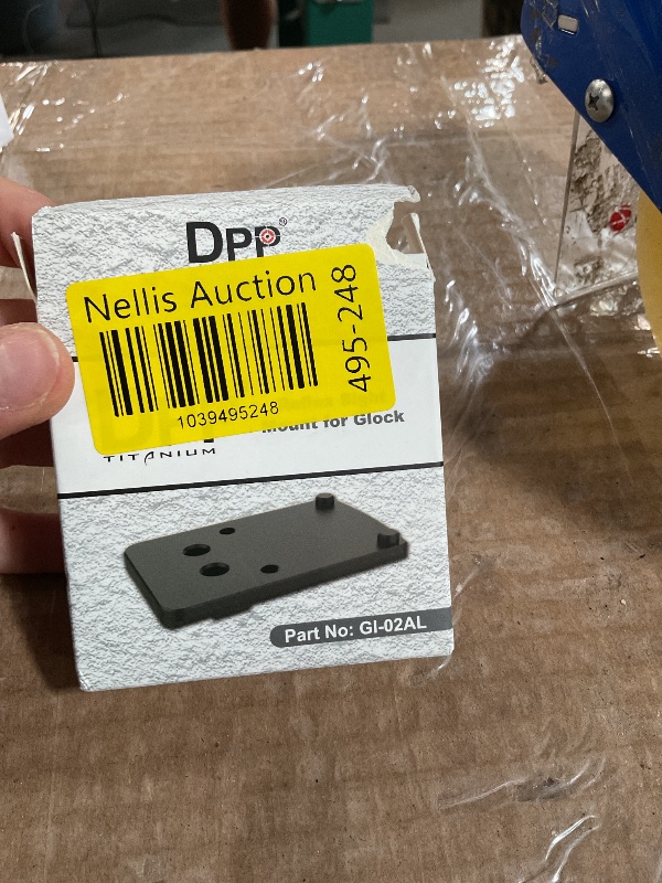 Photo 1 of DPP Titanium Mounting kit/Plate/Adapter Compatible with Glock Trijicon RMR/SRO&Holosun 407C507C/508T (Aluminum)