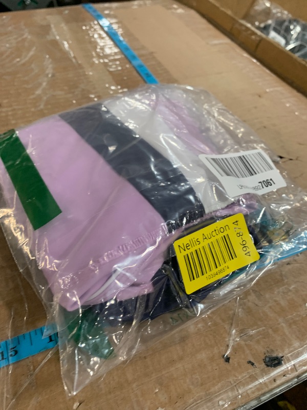 Photo 1 of PROALLO Girls Bathing Suits Two Piece Vest Style Swimsuit with Boyshort Tankini Swimwear Purple 2XL girl