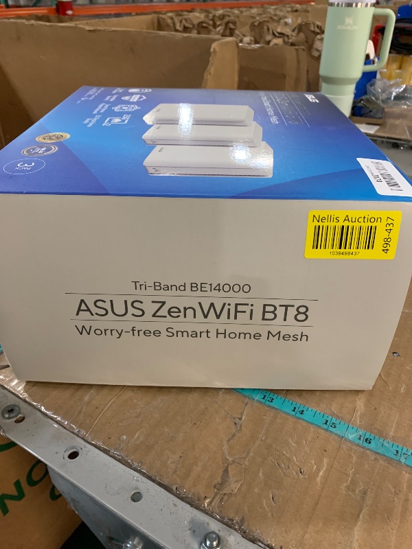 Photo 1 of **ONE UNIT IS NONFUNCTIONAL**
ASUS ZenWiFi BT8 (3-Pack) Tri-Band WiFi 7 Mesh, 14 Gbps, 8850 sq.ft, Dual 2.5G Ports, Security and Parental Controls Included, Smart Home Master SSIDs, 4G & 5G Mobile Tethering