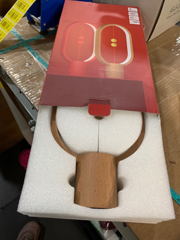 Photo 1 of ***PARTS ONLY*** ***NON REFUNDABLE*** Xhope4u Table Lamp for Bedroom - Balance Lamp,Bedside Lamp with Touch Dimmer,Christmas Gifts,Nightstand Lamp,3 Level Brightness Rechargered Night Light for Home,Office,College Dorm (Wood Color)