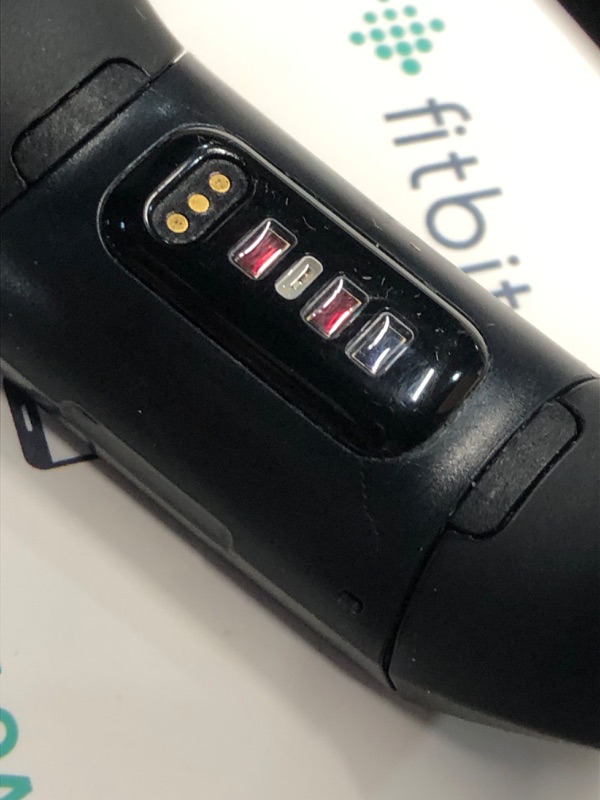Photo 1 of (used)(see all images) Fitbit Charge 4 Black Advanced Fitness Tracker