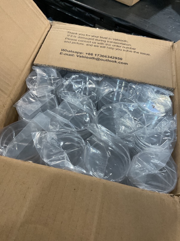 Photo 1 of [Autoclavable] 200 Packs Sterile Thick Plastic Petri Dishes with Lid, Vabiooth 60mm Dia x 15mm Deep Clear 3 Vents Petri Dish for Lab Science Experiment, Non-Fragile, Scratch-Resistant