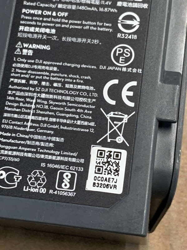 Photo 1 of DJI Original Spark Drone Intelligent Flight Battery 1480 MAh 16Mins Flight Time - CP.PT.000789