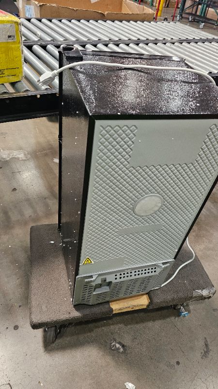 Photo 1 of ***BROKEN DOOR***DUOSI Fridge with Freezer, 3.5 Cu.Ft Mini Fridge with Vintage Double Door, 7 Level Adjustable Thermostat for Home Kitchen, Dorm, Bar, Office, Apartment and More