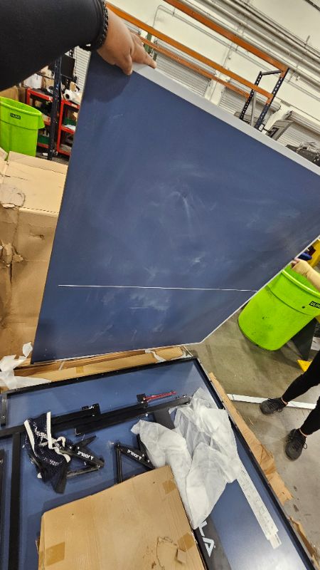 Photo 1 of ***parts only***JOOLA Inside Professional MDF Indoor Ping Pong Table with Quick Clamp Table Tennis Net and Post Set - 10 Minute Easy Assembly - Tournament Quality - Foldable with Single Player Playback Mode