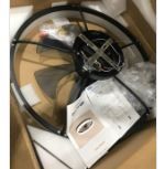 Photo 1 of ***PARTS ONLY***VOLISUN Low Profile Ceiling Fan with Light and Remote, 23.6in Flush Mount, Dimmable LED Fan Light, Bladeless for Bedroom (Black)
