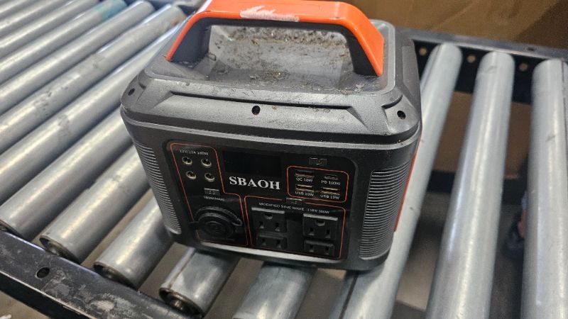 Photo 1 of ***PARTS ONLY***Portable Power Station, 300W 296Wh Solar power station Quick Charge / 110V AC Outlets/DC Ports and LED Flashlight, Home Outdoor Travel Camping Blackout