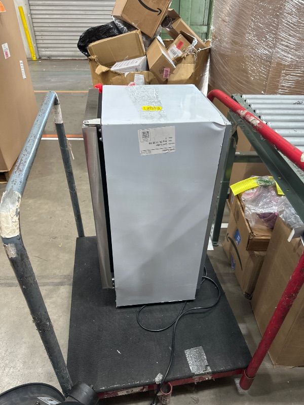 Photo 1 of (OUT OF BOX/USED) EUHOMY Commercial Under Counter Nugget Ice Maker Machine, 66Lbs/Day, Bulit-in Freestanding Ice Maker with Gravity Drainage, Self-Cleaning & 24H Timer Ice Machine, for Commercial & Home Use(Silver)