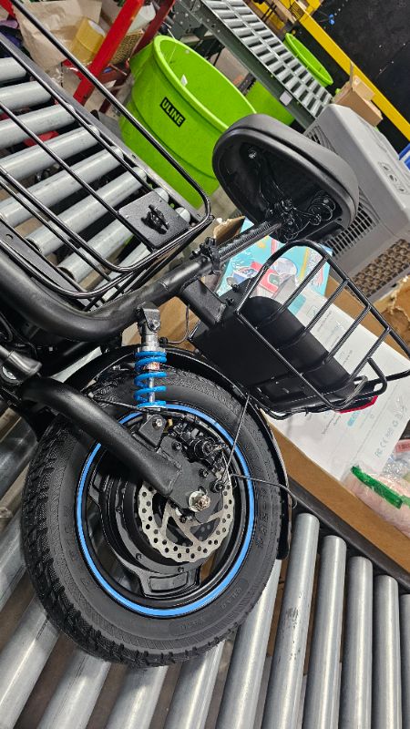 Photo 1 of ***PARTS OBLY***Gyroor C1 Plus Electric Scooter for Adults with Seat & Pet Basket - 30 Miles Range 650W Motor 48V 13.5Ah Battery 18.6MPH 14" Pneumatic Tires Foldable Design Shock Absorbers 300lbs Pet Bike, L73