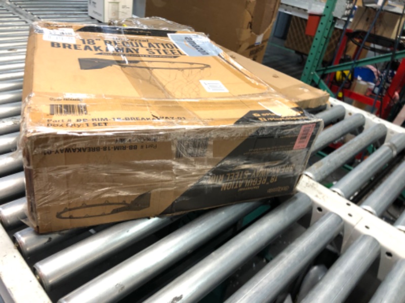 Photo 1 of ***************MISSING THE MOUNTING HARDWARE**************
GoSports Regulation 18 Inch Steel Breakaway Basketball Rim - Use for Replacement or Garage Mount