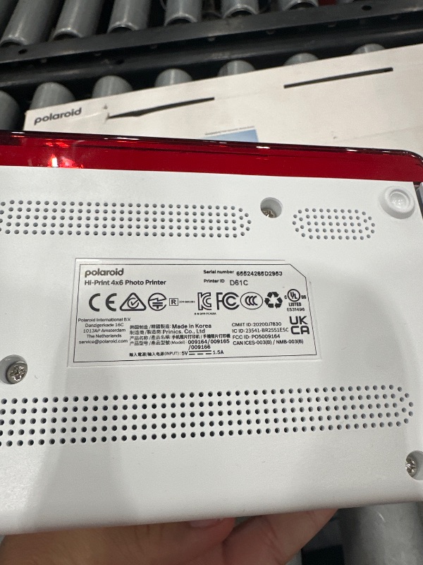 Photo 1 of ***(MISSING PARTS/ SEE NOTES)***Polaroid Hi-Print Bluetooth 4x6 Photo Printer + Photo Paper Bundle (80 Sheets Included) (6552)