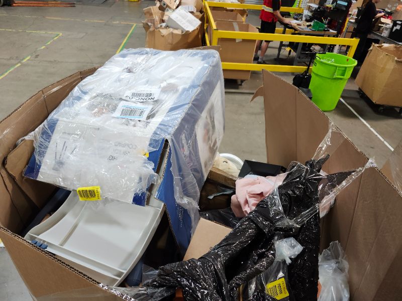 Photo 1 of (Truck/Trailer Pickup Only) | Our largest variety offering, this 6-foot pallet includes approximately 300-400 items, just like those we auction individually. All items are uninspected and sourced from return centers, often with ret
