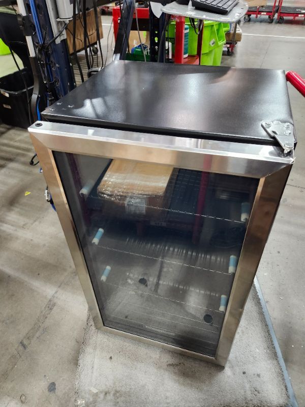 Photo 1 of ************FOR PARTS ONLY, NON-FUNCTIONAL, FINAL SALE*************
Honeywell Beverage Refrigerator and Cooler, 115 Can Mini Fridge with Glass Door for Soda Beer or Wine for Office or Bar with Adjustable Removable Shelving, Commercial Grade