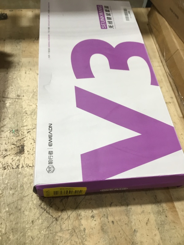 Photo 1 of EWEADN V3 Wireless Keyboard and Mouse with Single Backlit, Metal Panel, Bluetooth/2.4G Rechargeable Computer Keyboard and Mouse Combo Silent Lighted Full Size Cute Keyboards-Pink