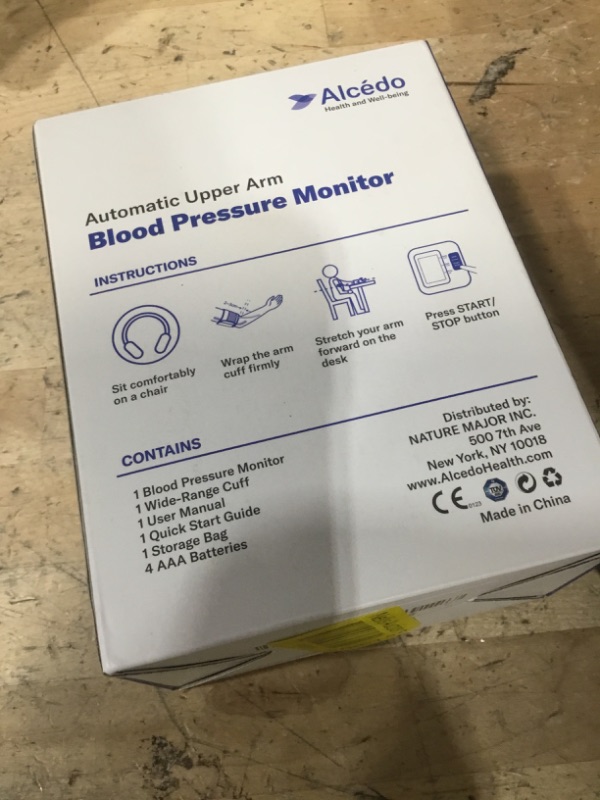 Photo 1 of Alcedo Blood Pressure Monitor for Home Use, Automatic Upper Arm BP Machine with Large Cuff 8.7" -16.5", 2X 120 Memory, FSA/HSA Eligible