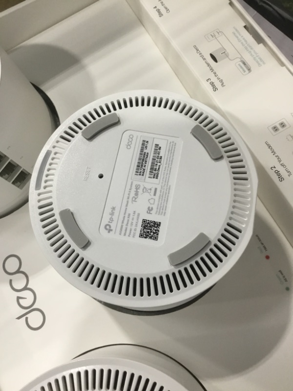 Photo 1 of TP-Link Deco AX3000 WiFi 6 Mesh System(Deco X55) - Covers up to 6500 Sq.Ft. , Replaces Wireless Router and Extender, 3 Gigabit ports per unit, supports Ethernet Backhaul (3-pack)