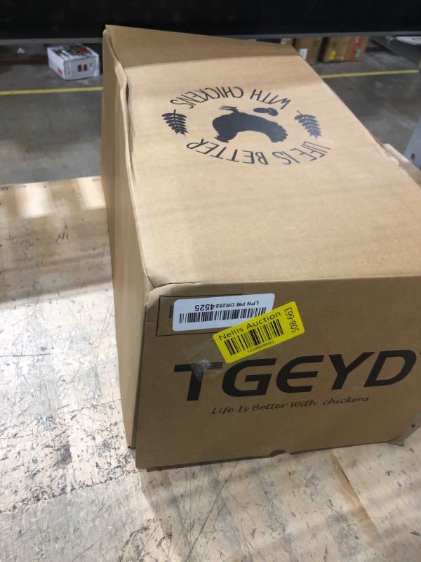 Photo 1 of ?Tgeyd Chicken Feeder and Chicken Waterer Set (3 Gallon/26 Pounds) - Hanging Automatic Chicken Feeder No Waste - Chicken Coop Accessories - Poultry Waterer