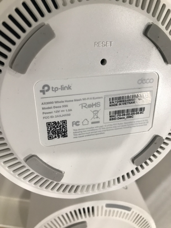 Photo 1 of (used)(see all images) TP-Link Deco AX3000 WiFi 6 Mesh System(Deco X55) - Covers up to 6500 Sq.Ft.