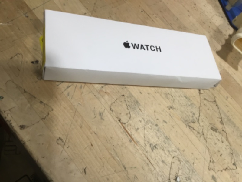 Photo 1 of Apple Watch SE (2nd Gen) [GPS 40mm] Smartwatch with Silver Aluminum Case with Denim Sport Band S/M. Fitness and Sleep Trackers, Crash Detection, Heart Rate Monitor, Retina Display