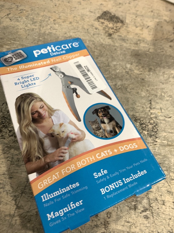 Photo 1 of Allstar Innovations PetiCare LED Light Pet Nail Clipper- Great for Trimming Cats & Dogs Nails & Claws, 5X Magnification That Doubles as a Nail Trapper, Quick-Clip, Steel Blades