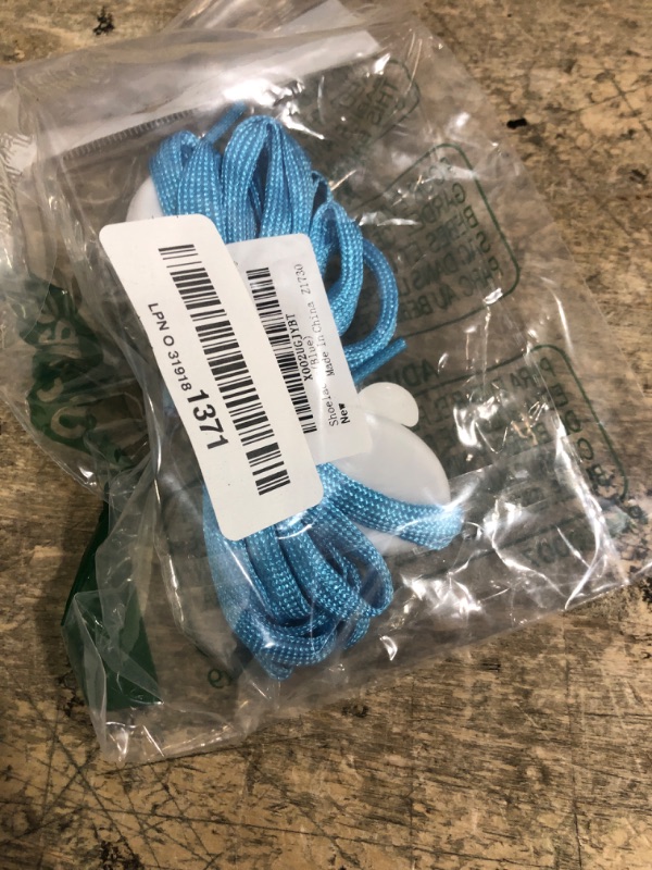 Photo 1 of Flammi LED Nylon Shoelaces Light Up Glow in the Dark for Party Dancing Skating (Blue)
