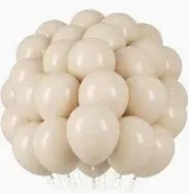 Photo 1 of RUBFAC 120pcs White Balloons 12 Inches Pearl White Balloons, Bright Color Latex Party Ballons for Birthday Baby Shower Wedding Party Supplies Garland Arch Decoration