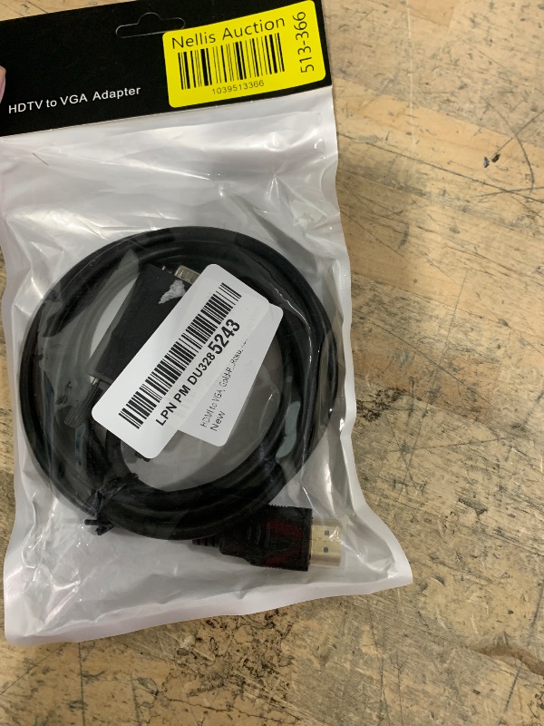 Photo 1 of AKWOR HDMI to VGA, 6FT Gold-Plated HDMI to VGA Cable (Male to Male) Compatible for Computer, Desktop, Laptop, PC, Monitor, Projector, HDTV, Raspberry Pi, Roku, Xbox and More (1)