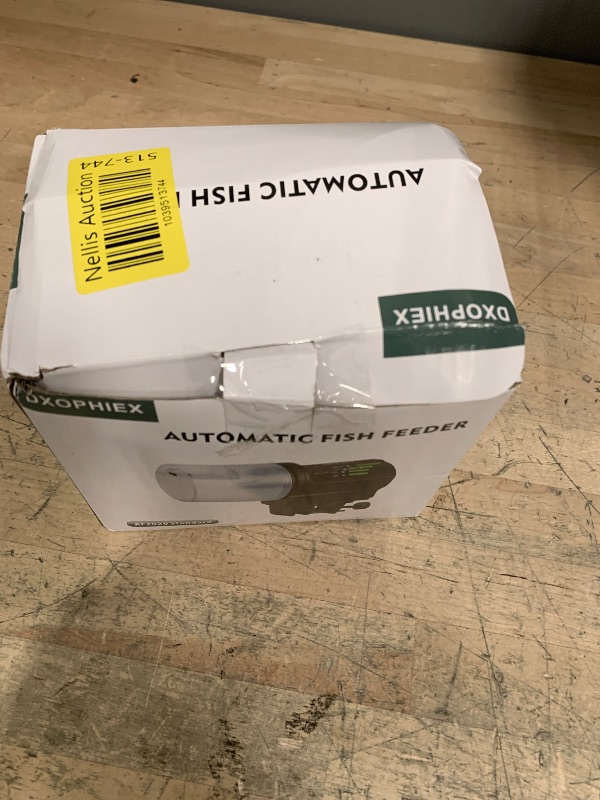 Photo 1 of DXOPHIEX WiFi Fish Feeder Automatic Fish Feeder Automatic Dispenser Vacation for Aquarium and Turtle Tank with Feeding Ring