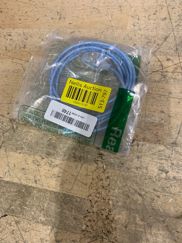 Photo 1 of 2M/6FT Flowing LED Light Up Lightning Charge Cable,Glowing Apple Charger Adapter Sync Data Connector Cord for Car with iPhone 13/12 Pro Max /11 Pro/XR/XS Max/X/8 7 SE 2020,iPad/iPod (Blue)
