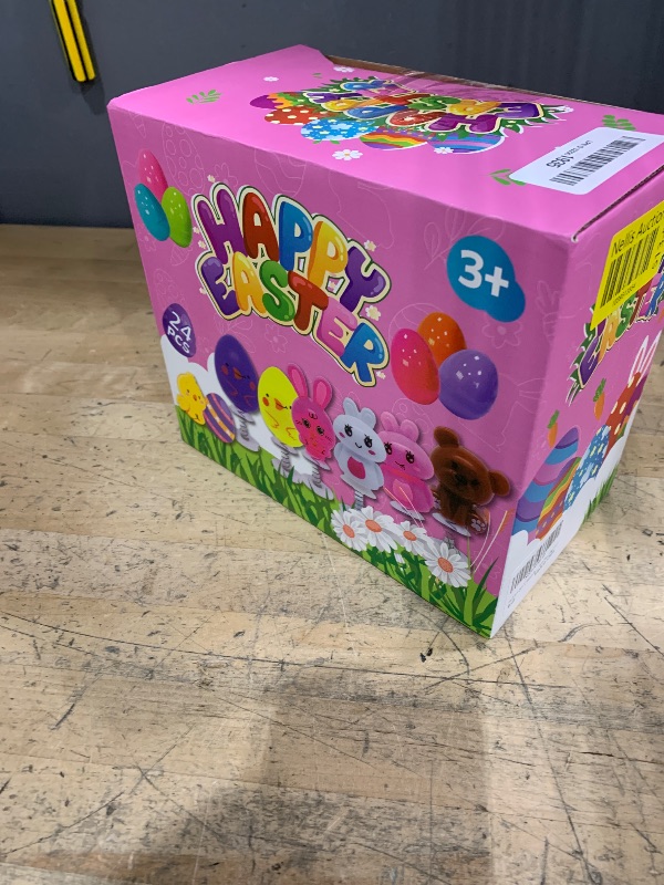 Photo 1 of 24PCS Easter Egg Gifts for Kids- Jumping Popper Novelty Toys for Exchange, Party Favor Egg Hunt Game