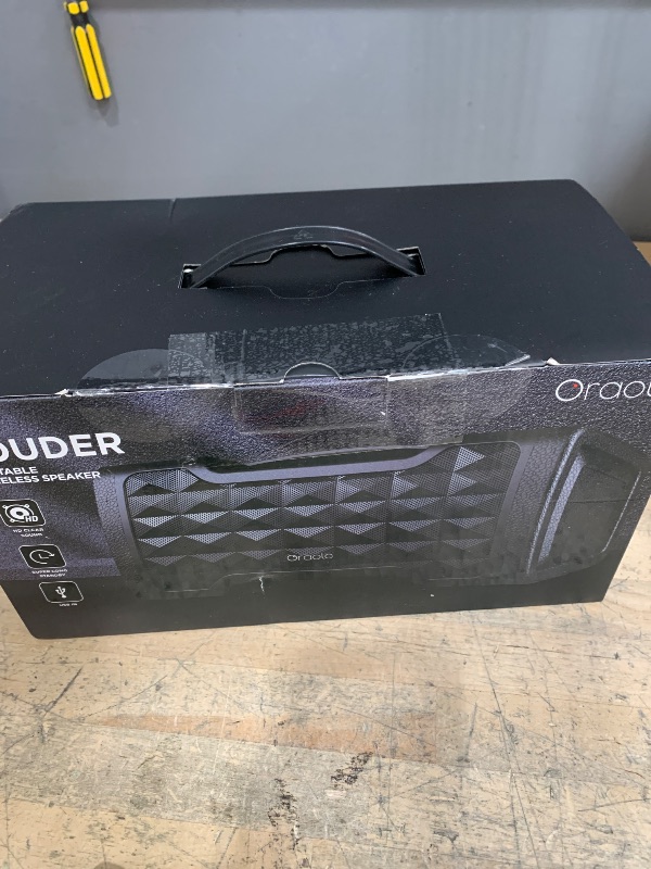 Photo 1 of ***(MISSING CHARGER/ UNABLE TO TEST)***
Oraolo Bluetooth Speaker Loud Portable Bluetooth Speaker, 40W Large Speaker Stereo Sound, IPX6 Waterproof, Support USB/AUX Input, Built-in Mic for Home Party Outdoor