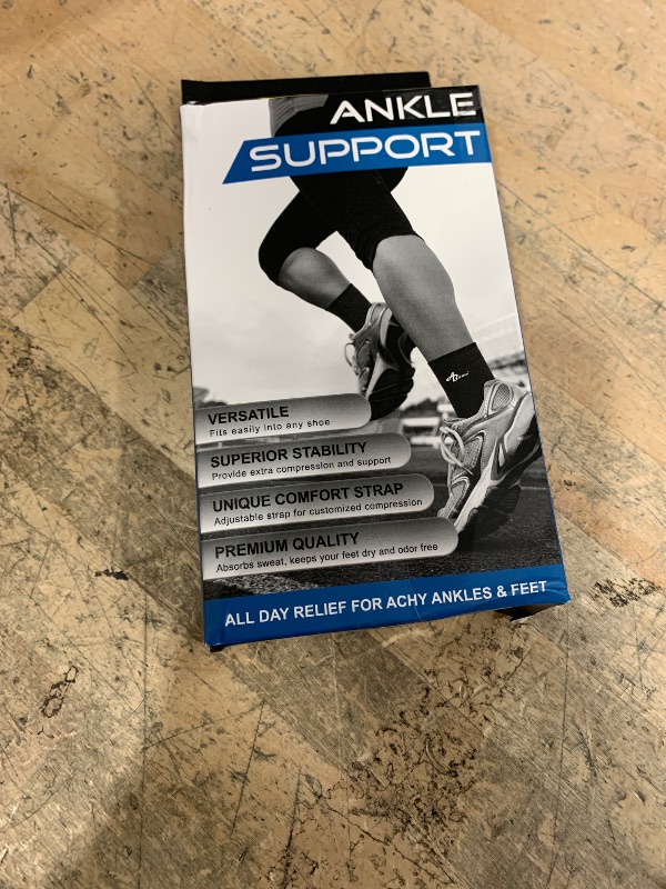 Photo 1 of ABIRAM Foot Sleeve (Pair) with Compression Wrap, Ankle Brace For Arch, Ankle Support, Football, Basketball, Volleyball, Running, For Sprained Foot, Tendonitis, Plantar Fasciitis